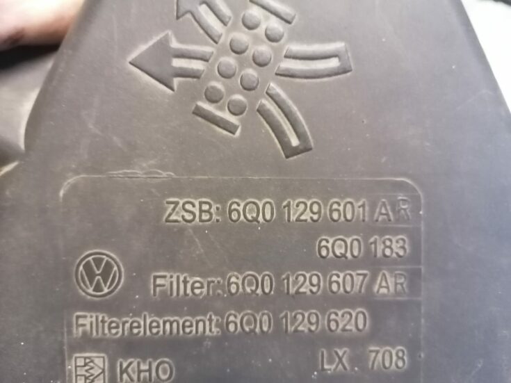 Gaisa filtra korpuss priekš VW POLO 2008