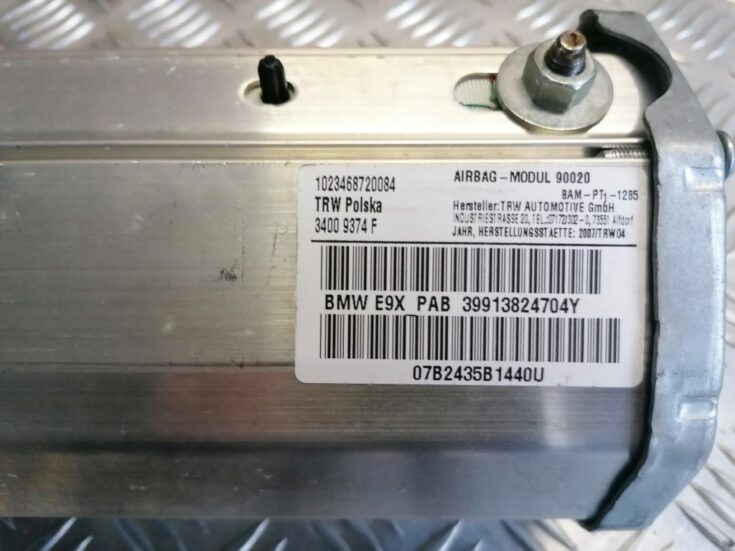 Mērinstrumentu paneļa drošības spilvens priekš BMW 330D E91 2008 TOURING