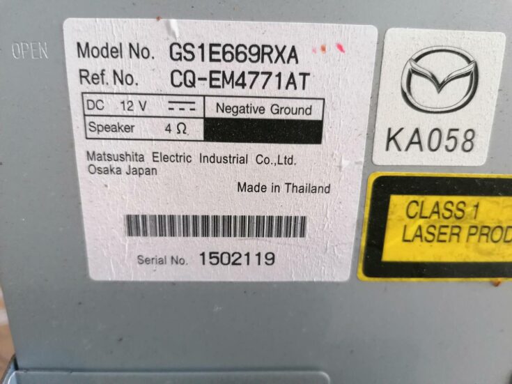 CD/DVD/Navigācijas bloks priekš MAZDA 6 2007