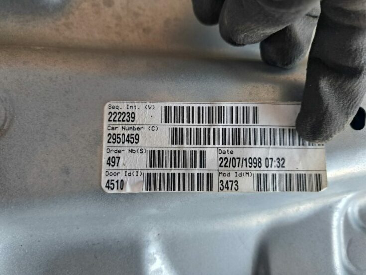 Stikla pacelšanas mehānisma panele priekš VW GOLF IV 1999