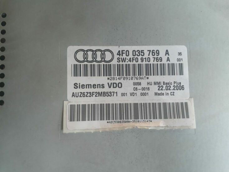 CD/DVD/Navigācijas bloks priekš AUDI A6 AVANT 2006