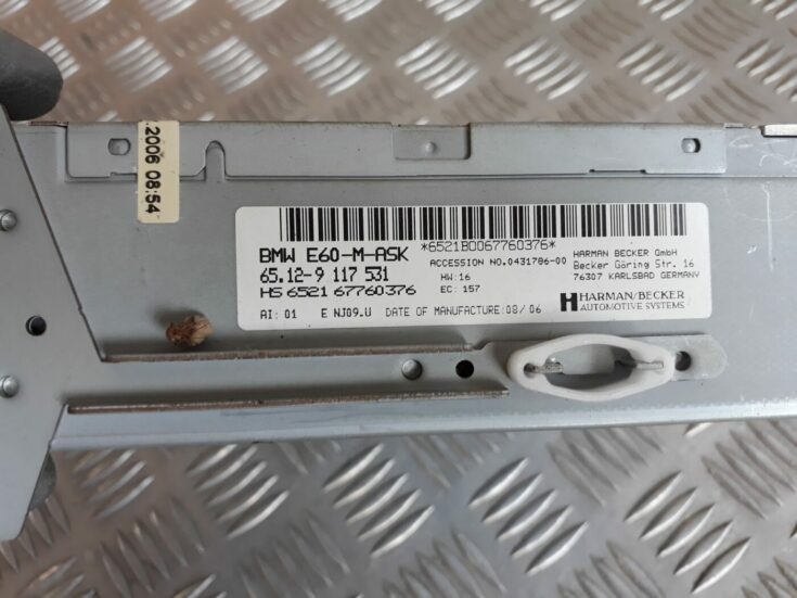 CD/DVD/Navigācijas bloks priekš BMW 530D E61 2006 TOURING BLUE