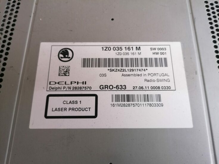 CD/DVD/Navigācijas bloks priekš SKODA OCTAVIA 2012