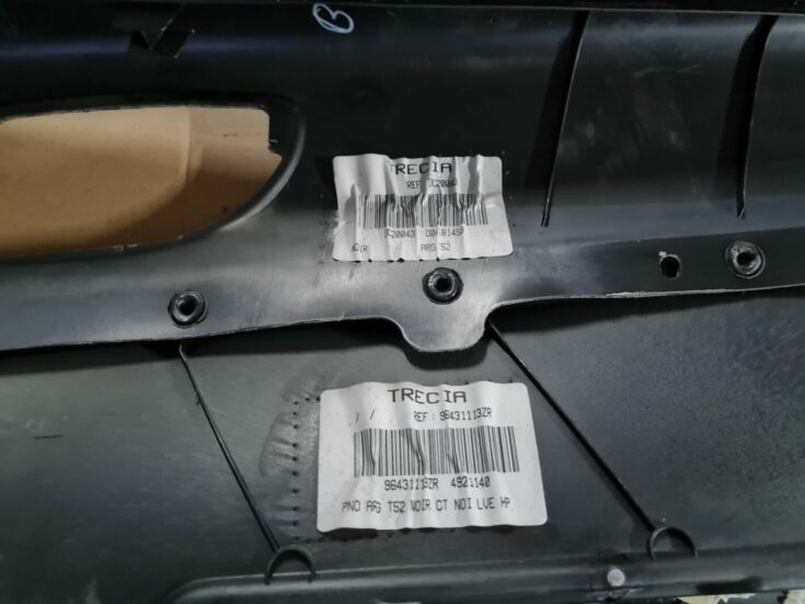 Aizmugurējo kreiso durvju apdare priekš PEUGEOT 307 2003
