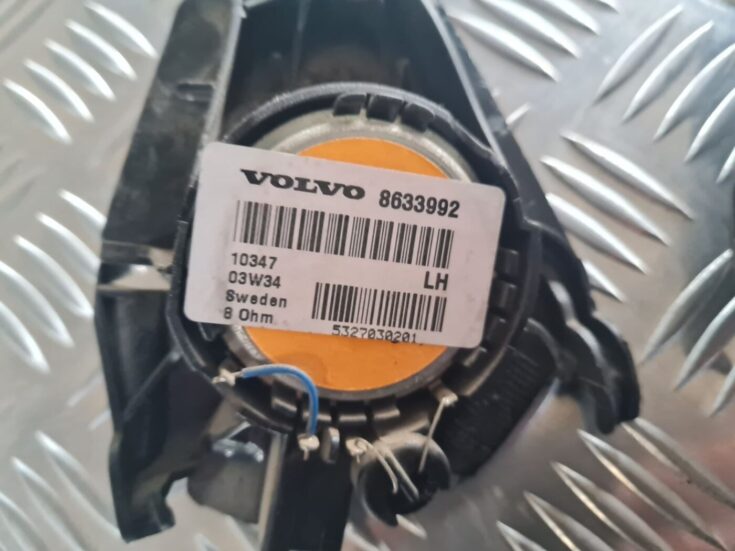 Durvju skaļrunis, augšā priekš VOLVO V70 2003 SILVER