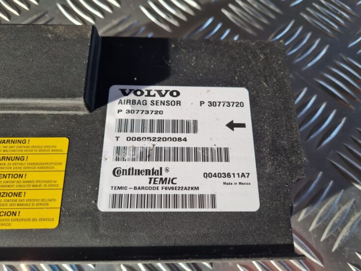 Drošības spilvena vadības bloks priekš VOLVO S80 2007 Black