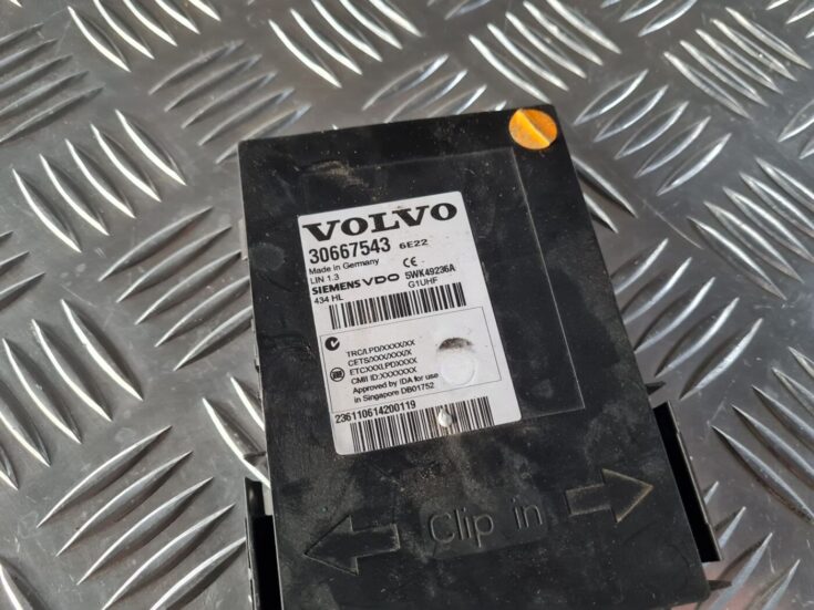 Imobilaizera vadības bloks priekš VOLVO S80 2007 Black
