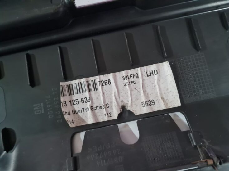 Bagažnieka nodalījuma sliekšņa uzlika priekš OPEL VECTRA C 2008