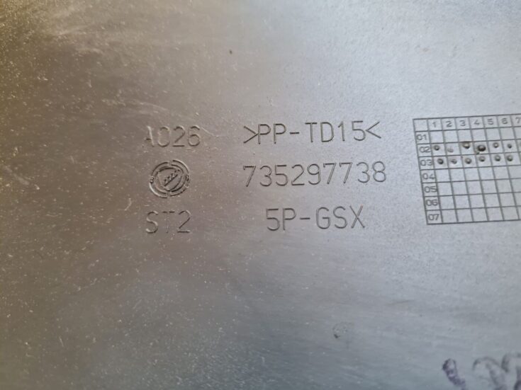 Mērinstrumentu paneļa sānu apdare priekš FIAT STILO 2003