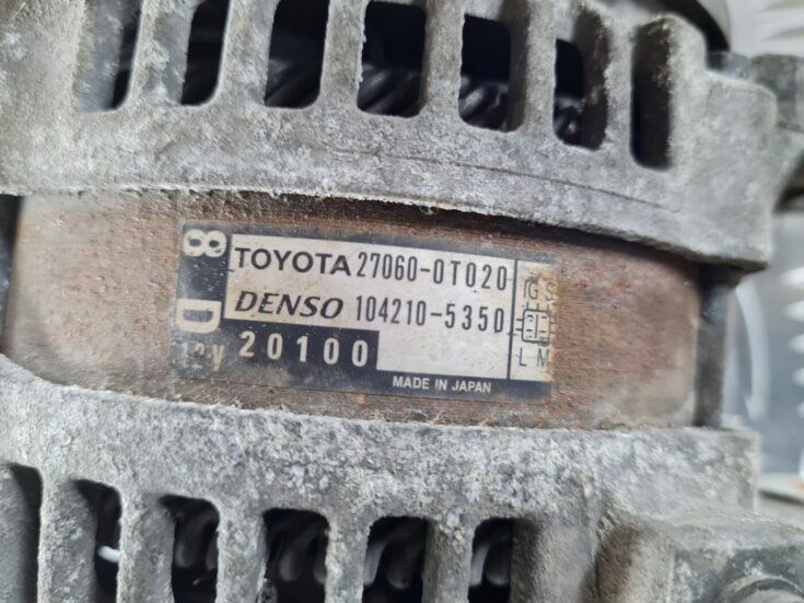 Ģenerators priekš TOYOTA AURIS 2007