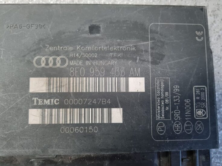 Komforta vadības bloks priekš AUDI A4 2008 AVANT