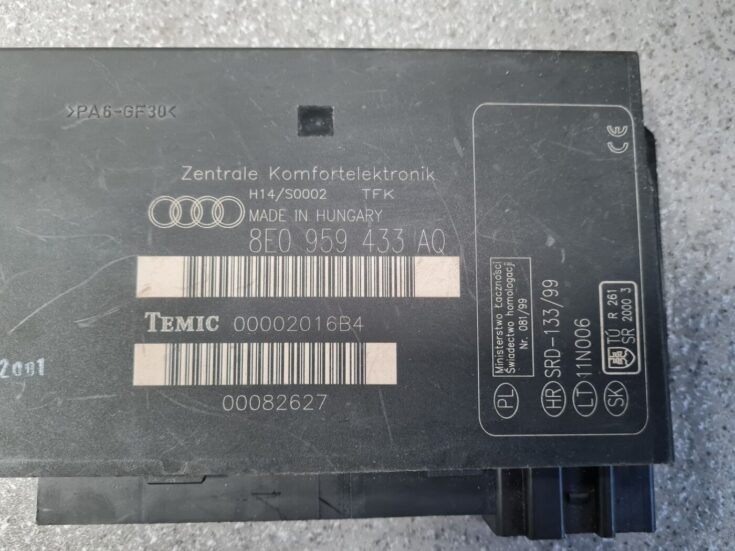 Komforta vadības bloks priekš AUDI A4 2001 SEDAN