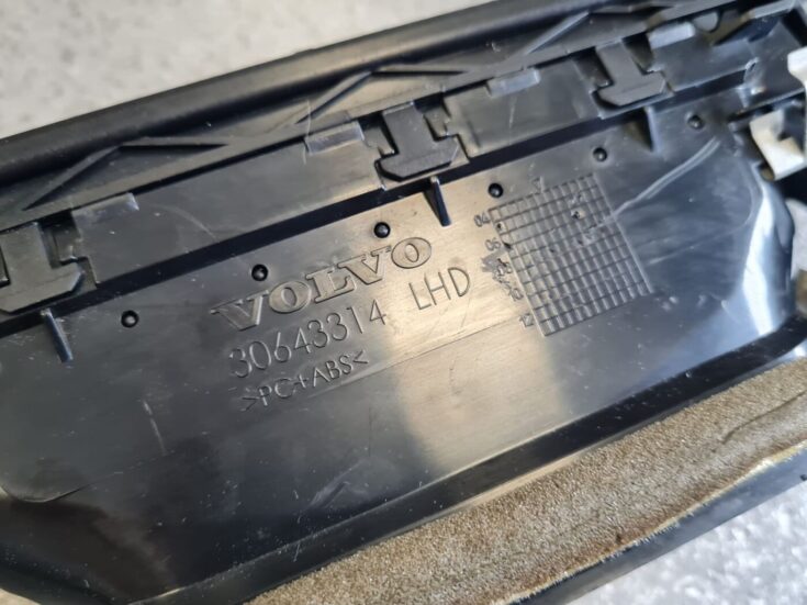Mērinstrumentu paneļa gaisa vads, pa labi priekš VOLVO S80 2007 GREY